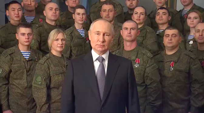 Discurso de Año Nuevo de Vladimir Putin, 31 de diciembre de 2022.
