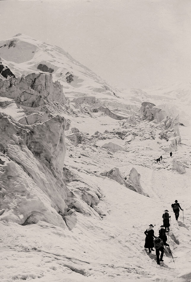 «La caravane Loppé montant aux Grands Mulets» © Association «Les Amis de Gabriel Loppé»