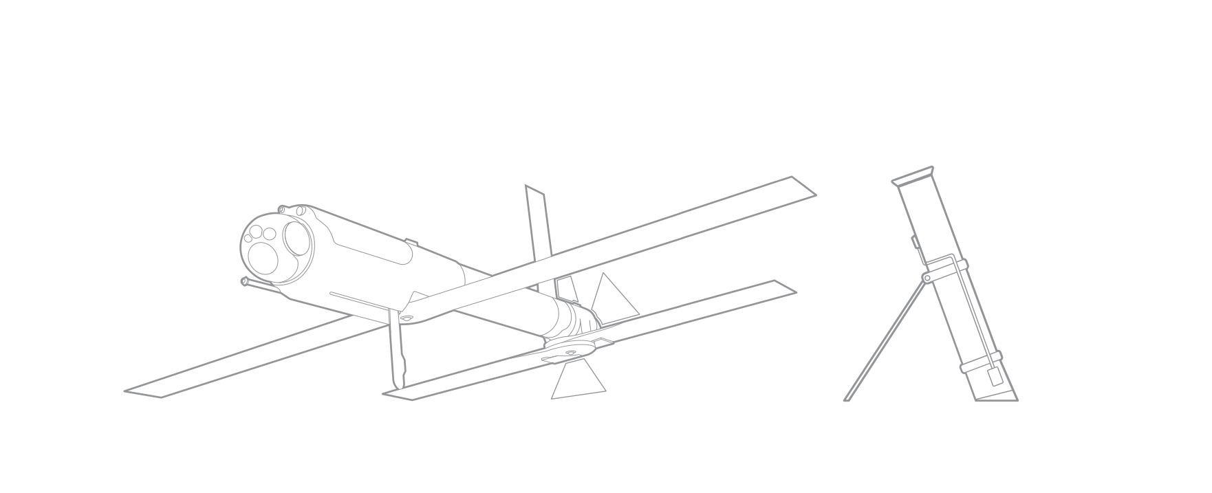 Plano de un dron Switchblade