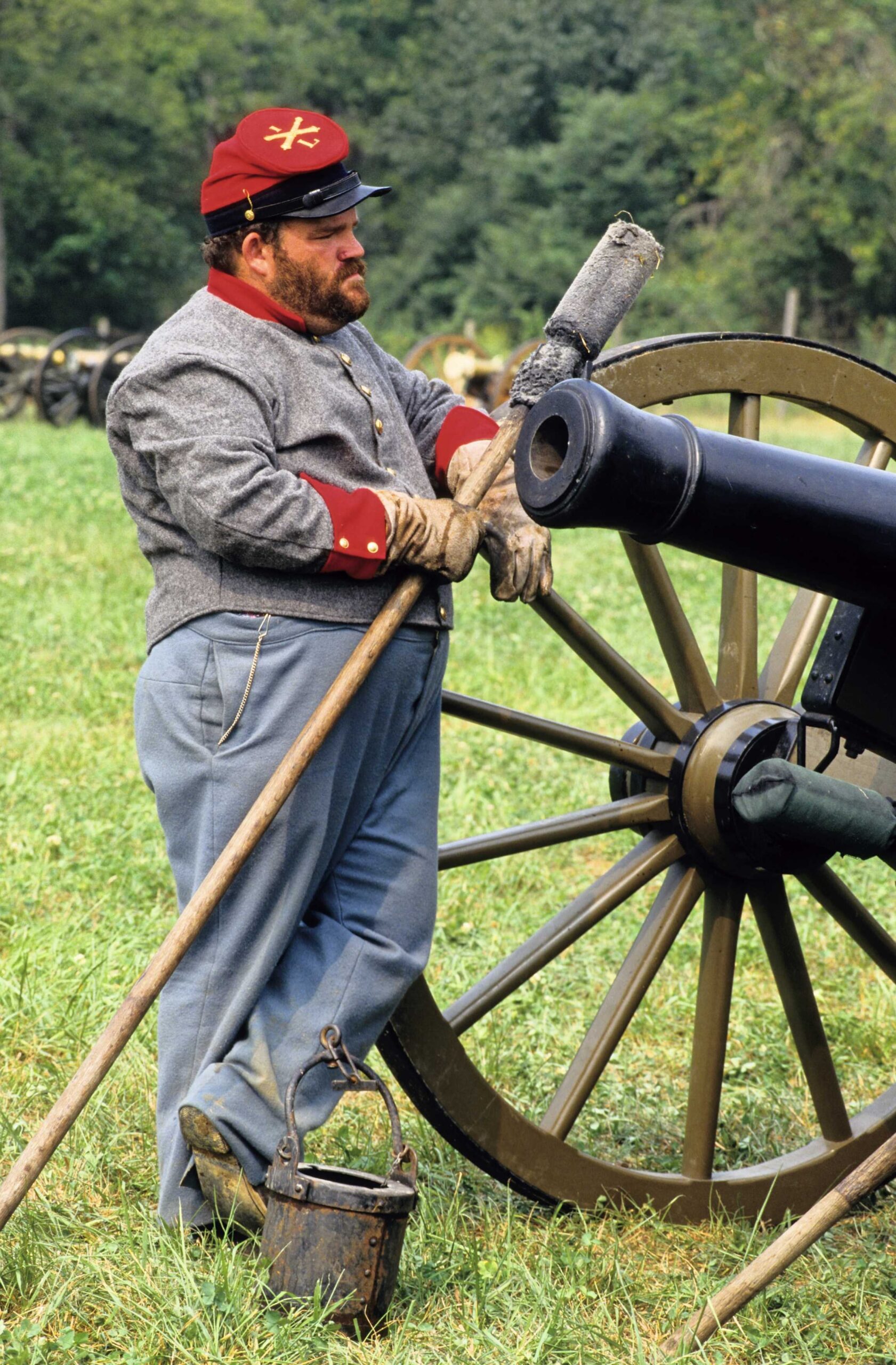 Reconstrucción histórica anual de la batalla de Tunnel Hill (1850), origen de la última ofensiva del general Sherman de la Unión sobre Atlanta. © SIPA