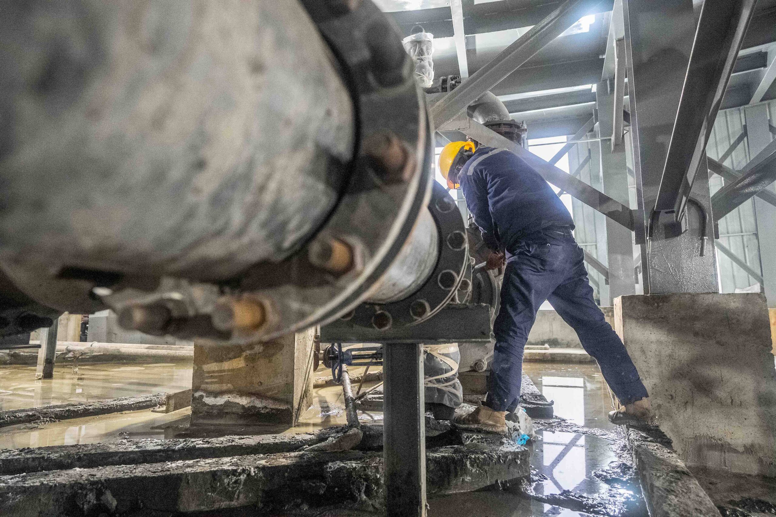 Inspección rutinaria de las instalaciones y equipos de la mina. © CFOTO/Sipa USA