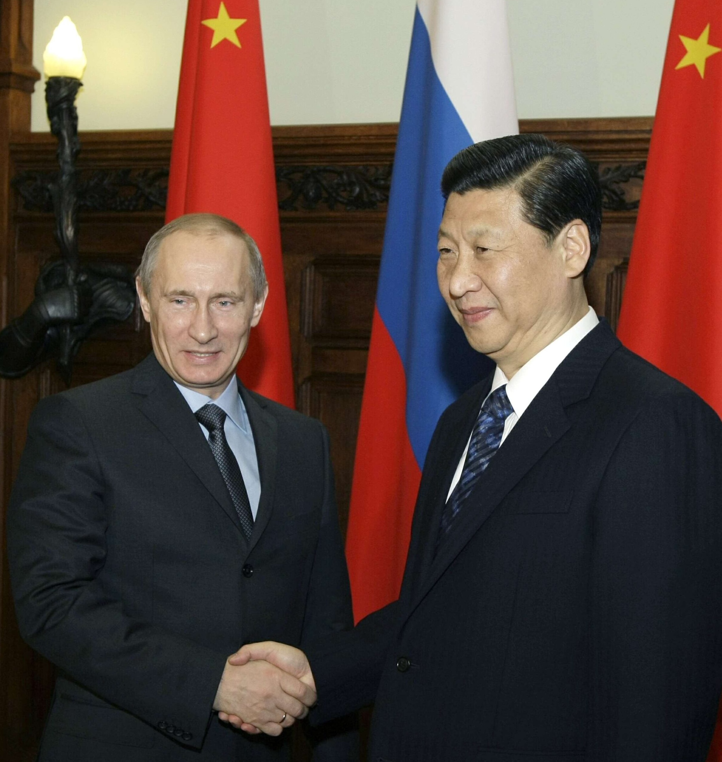 Xi y Putin en Moscú el 23 de marzo de 2010.