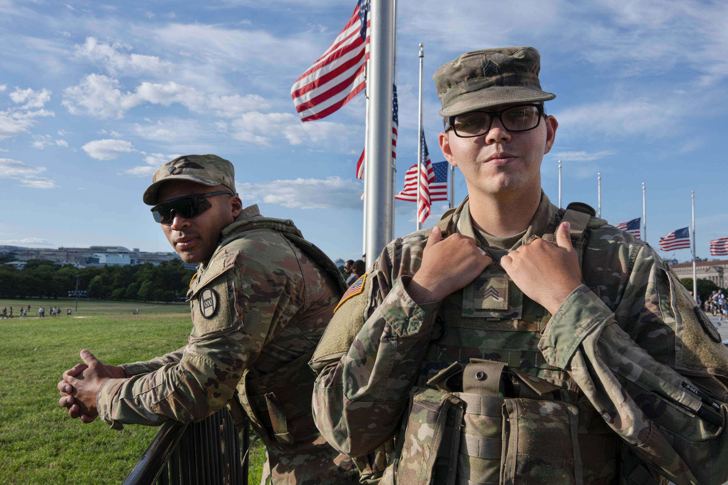 Su despliegue forma parte de la iniciativa «DC Safe and Beautiful Task Force», puesta en marcha para reforzar la seguridad y mejorar el estado de los espacios públicos de la capital. © Laura Brett