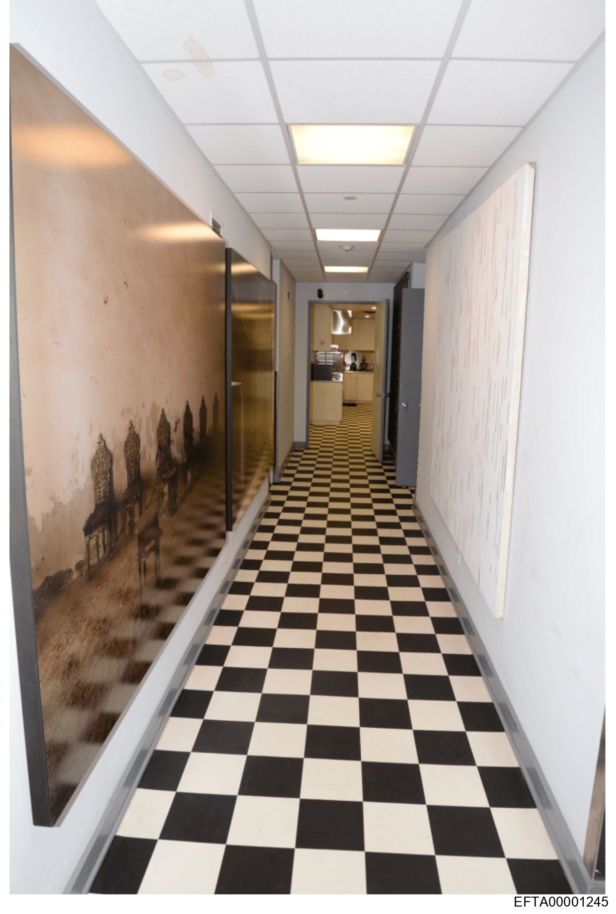 «Pasillo con frescos / Hallway with mural» Little St. James Fotografía digital (toma judicial)