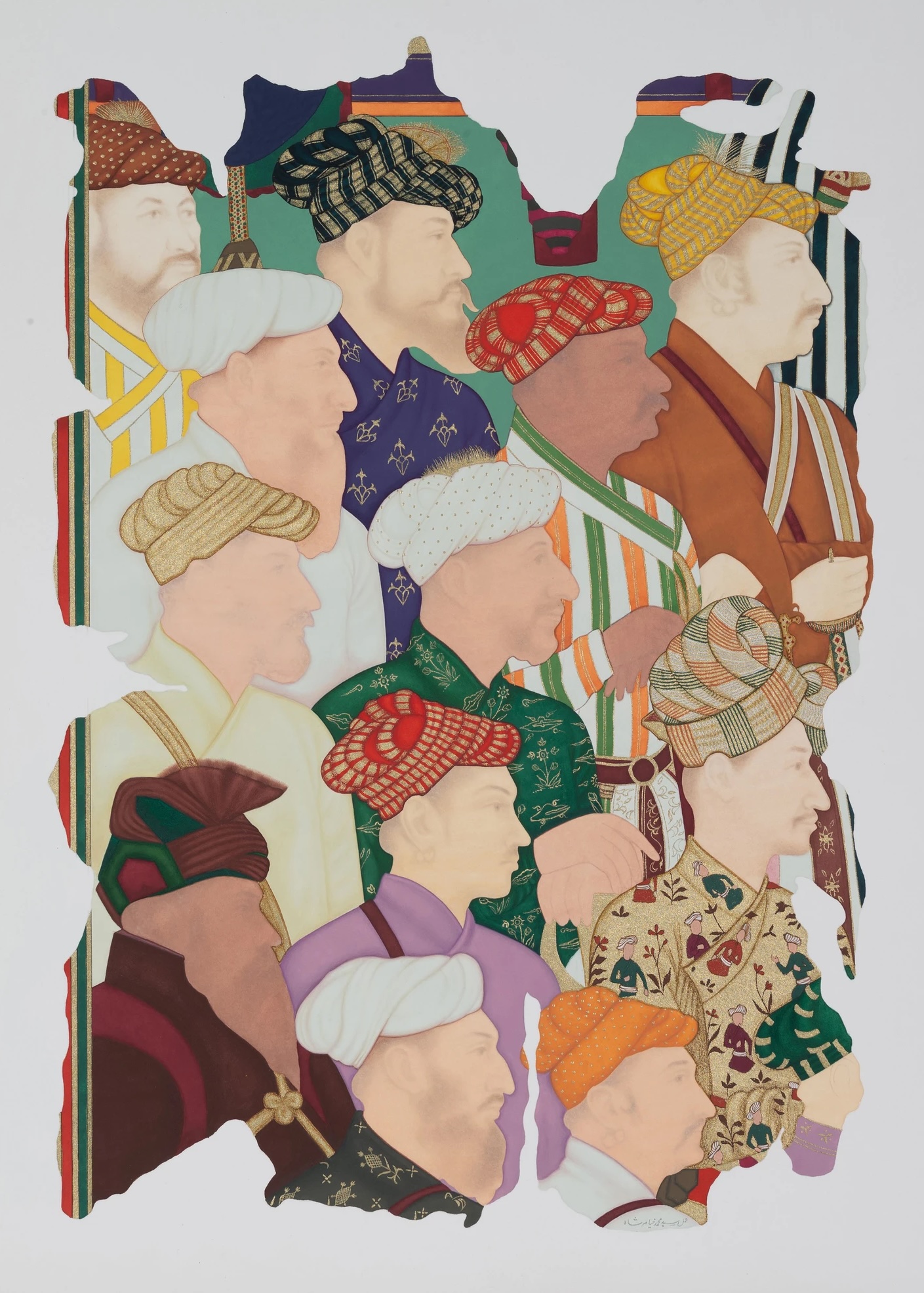 Desde entonces, su obra se expone tanto en Pakistán como a nivel internacional, a través de una práctica multidisciplinar que combina el dibujo, la pintura, la escultura, la ilustración, la instalación y la caligrafía. © Syed Muhammad Khayyam