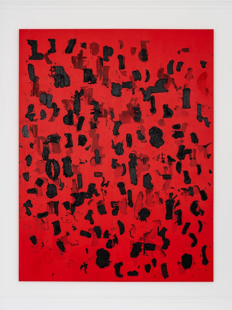 Glenn Ligon, Debris Field (Red) n.º 20, 2021