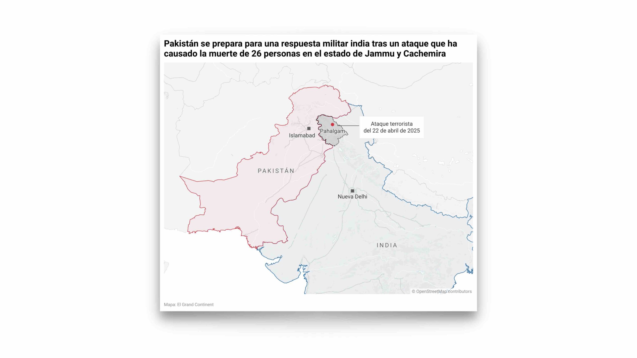 Pakistan Gc Control Ris ¿Está India a punto de emprender acciones militares en Pakistán? - El ...