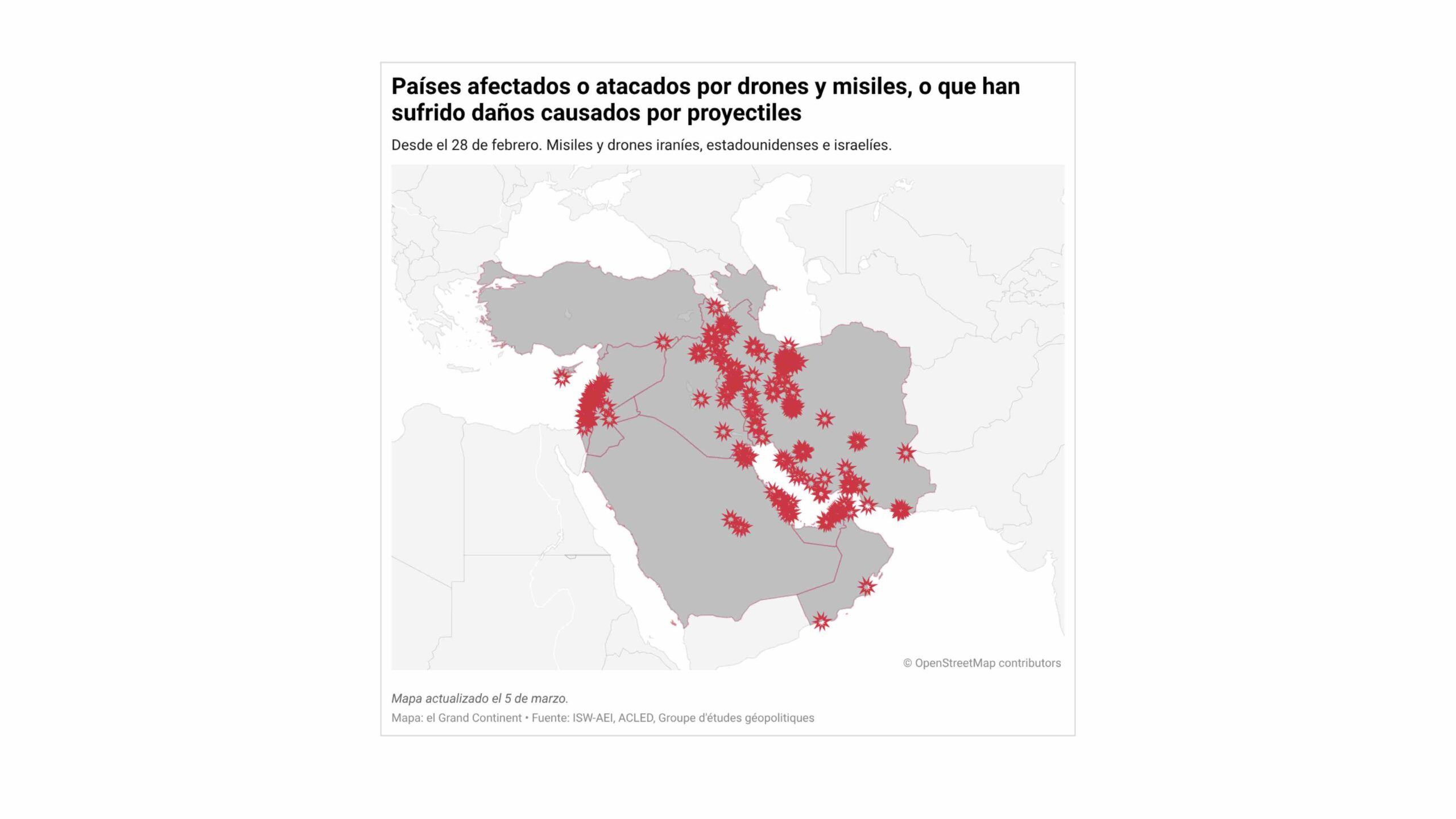 16 países se han visto envueltos en la guerra en Oriente Medio - El ...