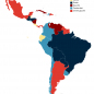 la couleur politique des chefs d'état dans l'Amérique latine en 2019