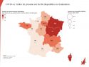 pression du coronavirus sur les lits en réanimation en France santé crise covid-19 réponse