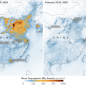 réduction pollution liée au coronavirus Chine