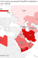 Carte prix baril pétrole équilibre budgétaire Afrique du Nord Moyen Orient Asie centrale crise économique covid-19 diplomatie géopolitique