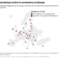Carte sur les solutions de traçage des contacts dans les pays UE covid-19 numérique application de traçage pandémie politique Union européenne internet Big Data diagnostic isolement