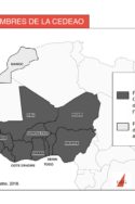 Carte États membres de la CEDEAO Afrique occidentale covid-19 crise des migrants Mali Nigeria crise pandémie UA