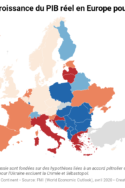 Carte les effet du coronavirus sur la croissance européenne selon le FMI crise économique économie développement