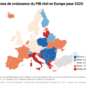 Carte les effet du coronavirus sur la croissance européenne selon le FMI crise économique économie développement