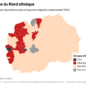 Carte groupes ethniques en Macédoine du Nord parmunicipalité Europe démographie société politique injustice recensement
