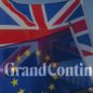 Big Ben drapeau européen devant drapeau britannique