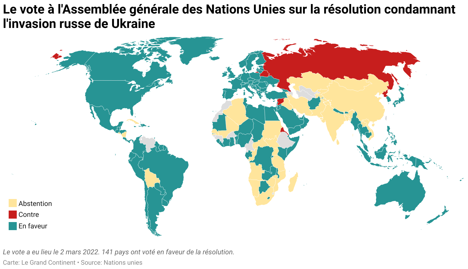 10 points synthétiques sur le vote à l'Assemblée générale des Nations Unies  - Le Grand Continent