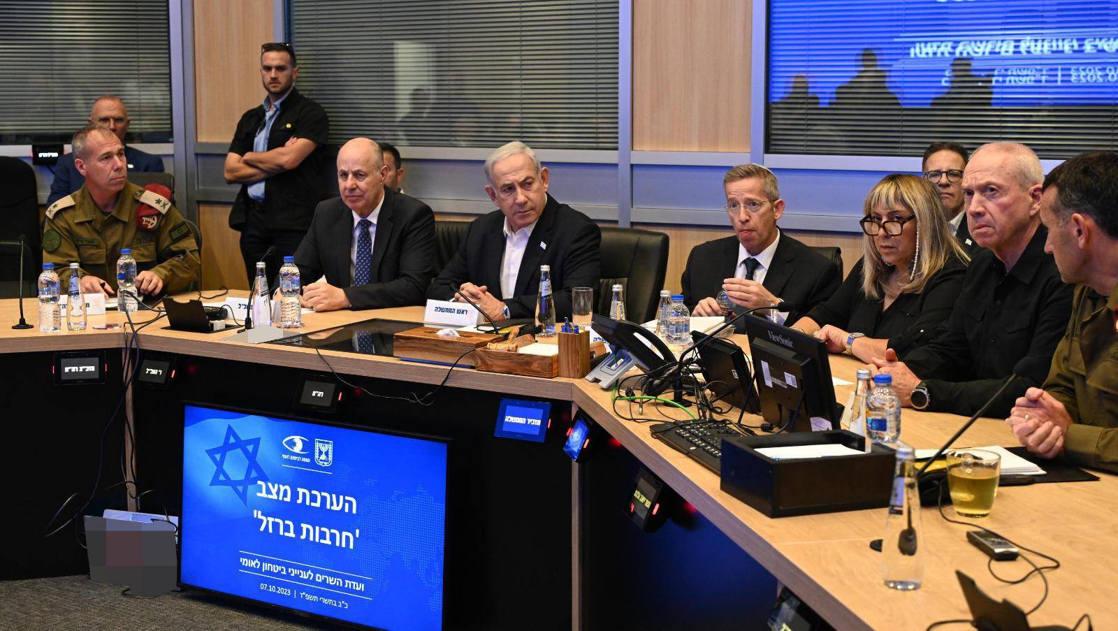 Benjamin Netanyahou réunit son cabinet le 7 octobre pour évaluer la situation. © CHINE NOUVELLE/SIPA