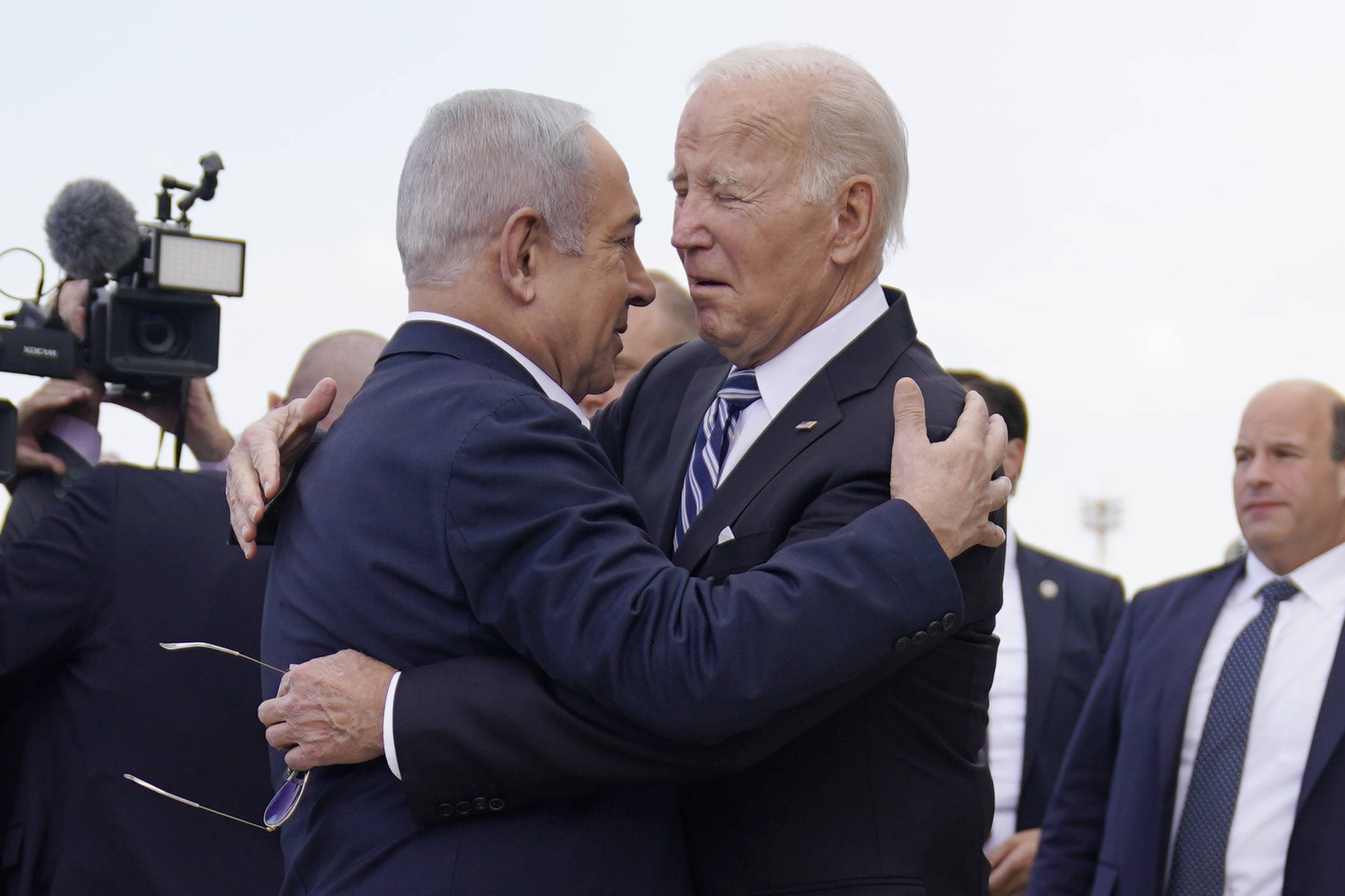Joe Biden commence une visite en Israël. © Evan Vucci/AP/SIPA