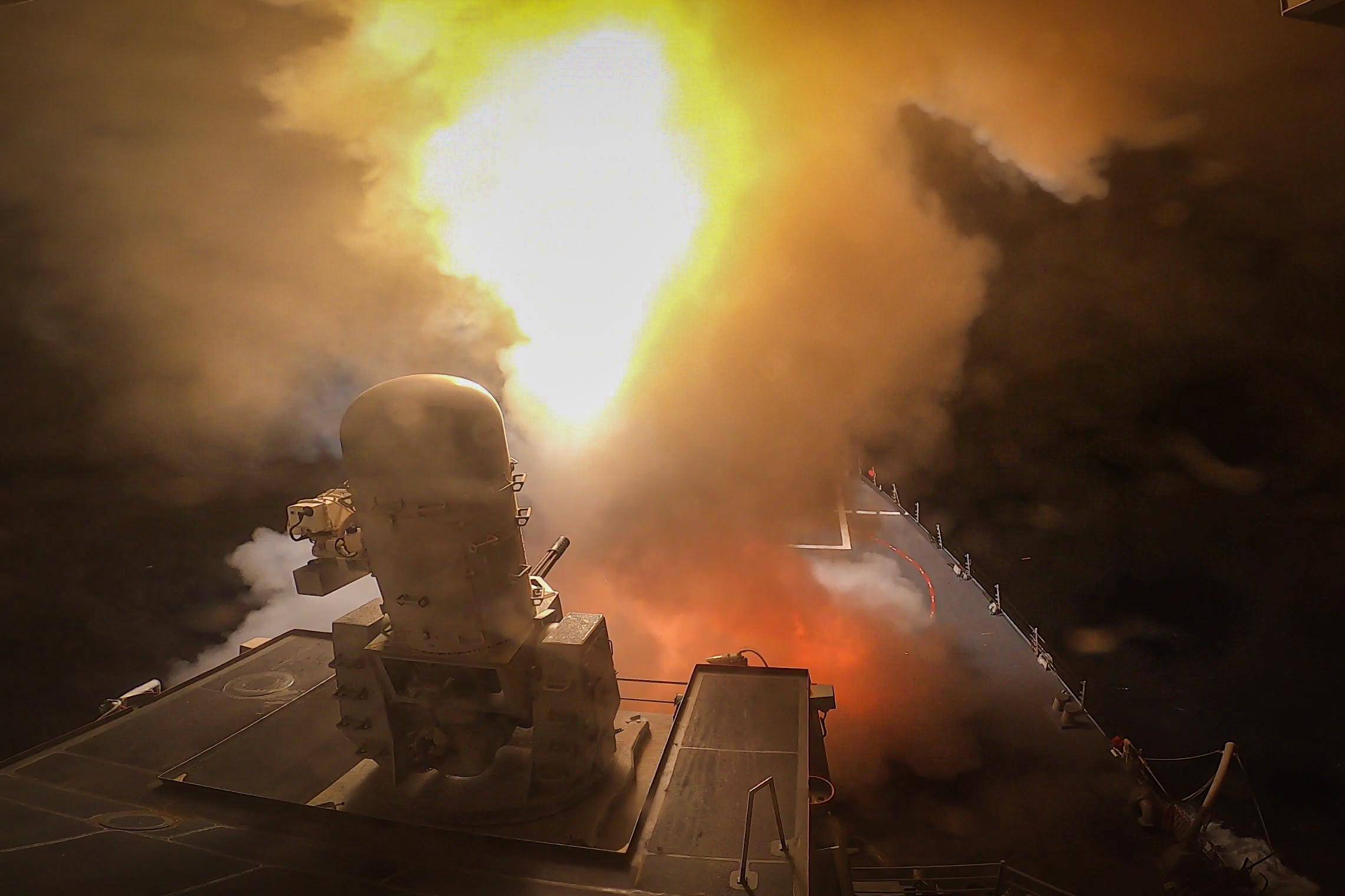L'USS Carney intercepte des drones envoyés depuis le Yémen. © U.S. Navy