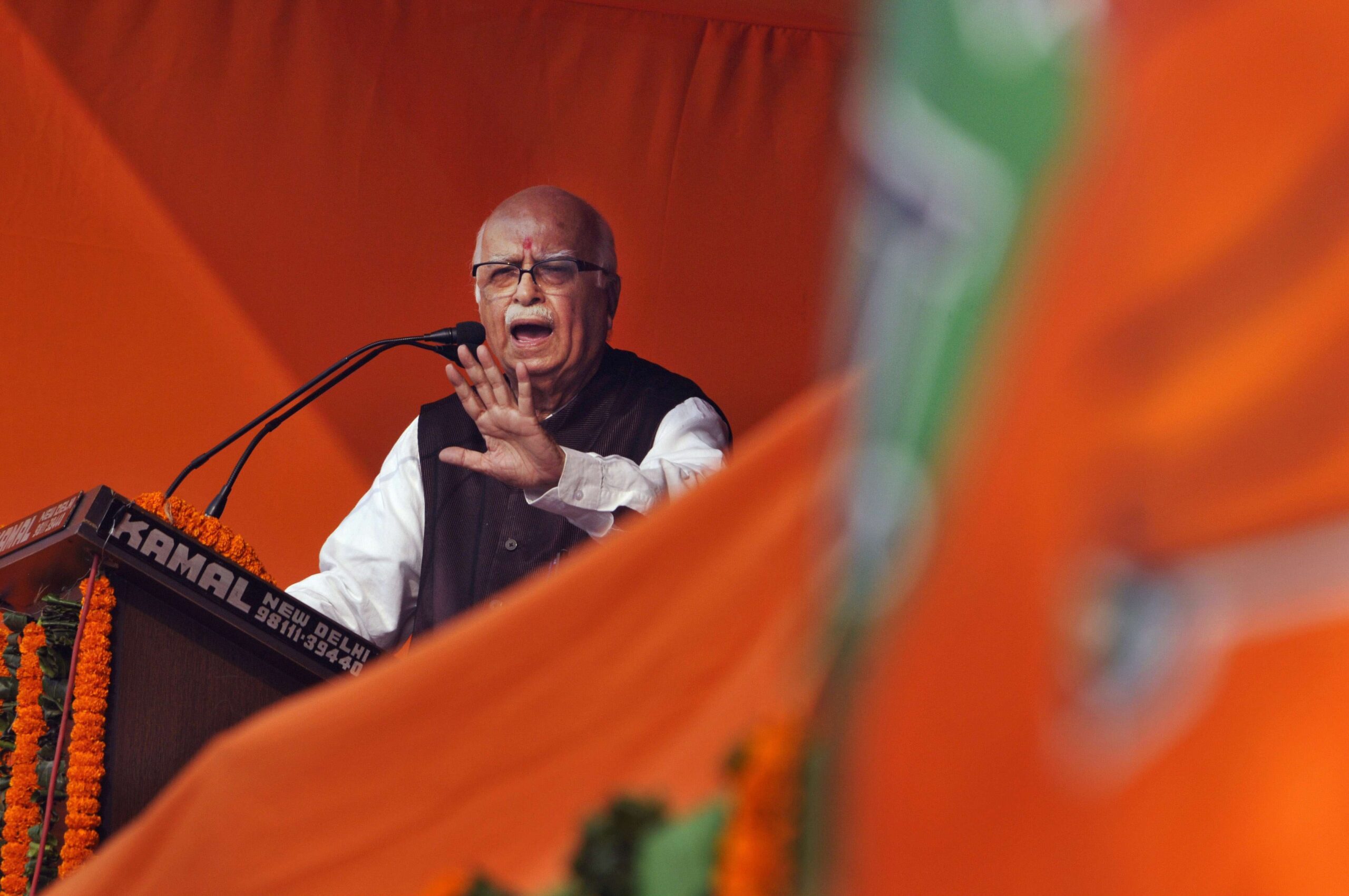 Lal Krishna Advani le dimanche 20 novembre 2011. © AP Photo/Tsering Topgyal