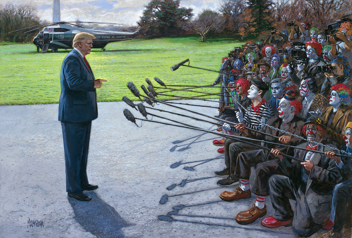 Jon McNaughton, «You're Fake News»