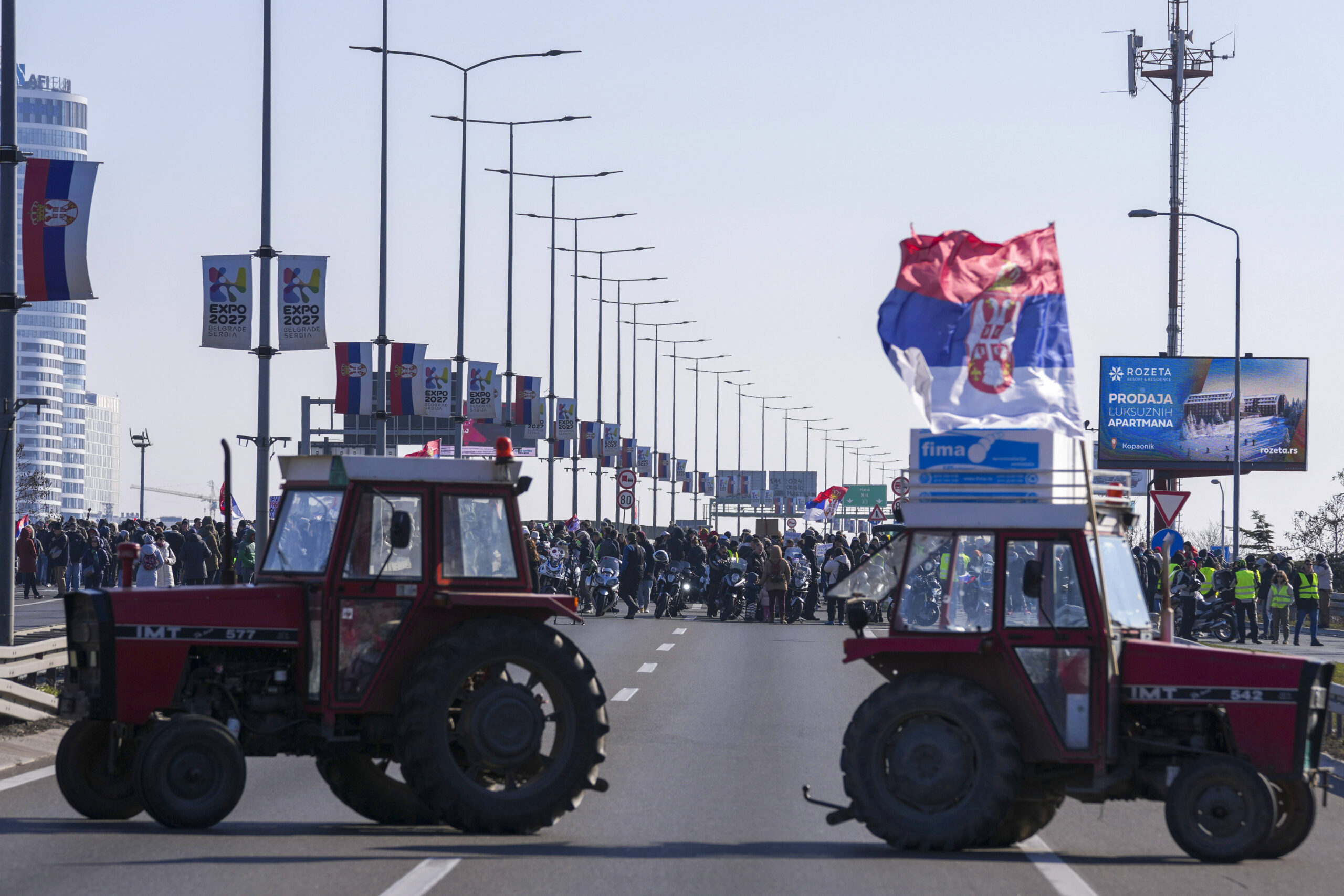 Belgrade, le 9 février 2025. © AP Photo/Darko Vojinovic