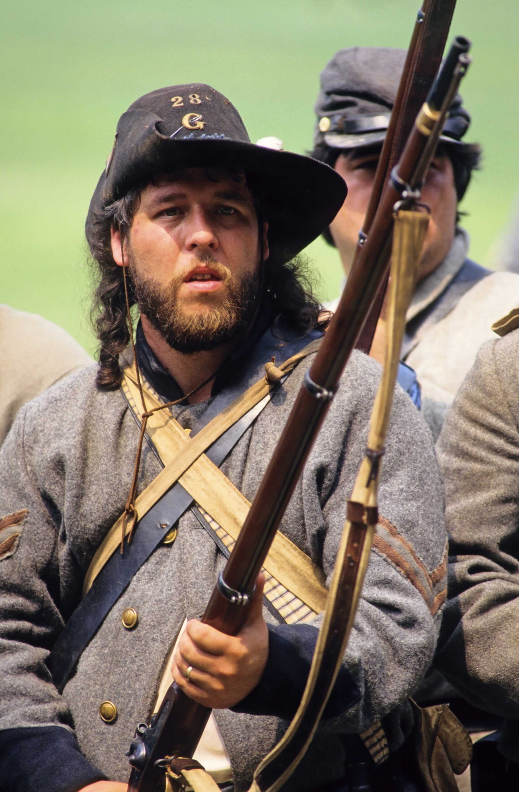 Reconstitution historique annuelle de la Bataille de Tunnel Hill (1850), à l'origine de la dernière offensive du General Sherman de l'Armée de l'Union sur Atlanta. © SIPA