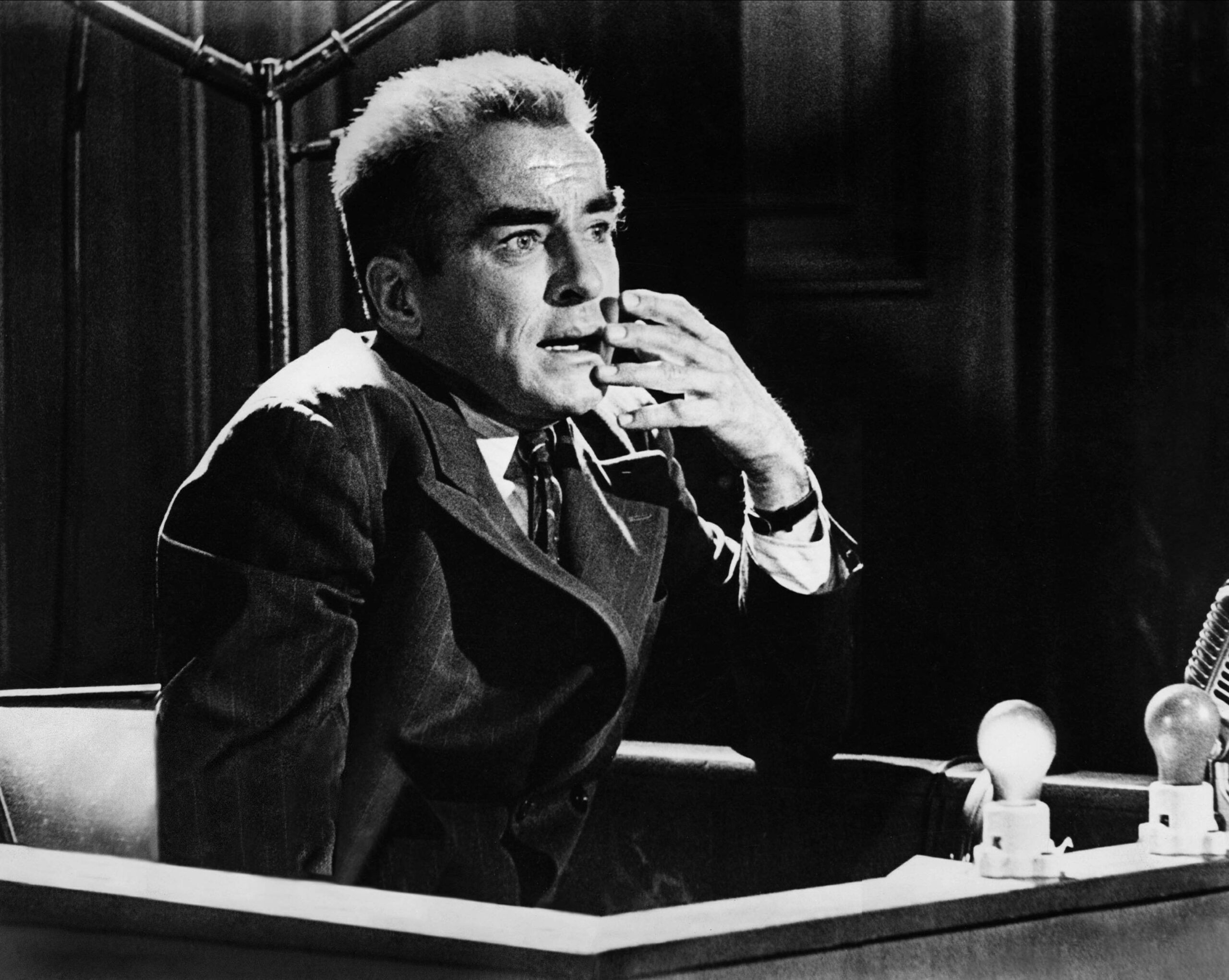 Montgomery Clift jouant le personnage de Rudolph Petersen dans le film «Jugement à Nuremberg» de Stanley Kramer. © Mary Evans/All Film Archive/Bildarchiv/SIPA