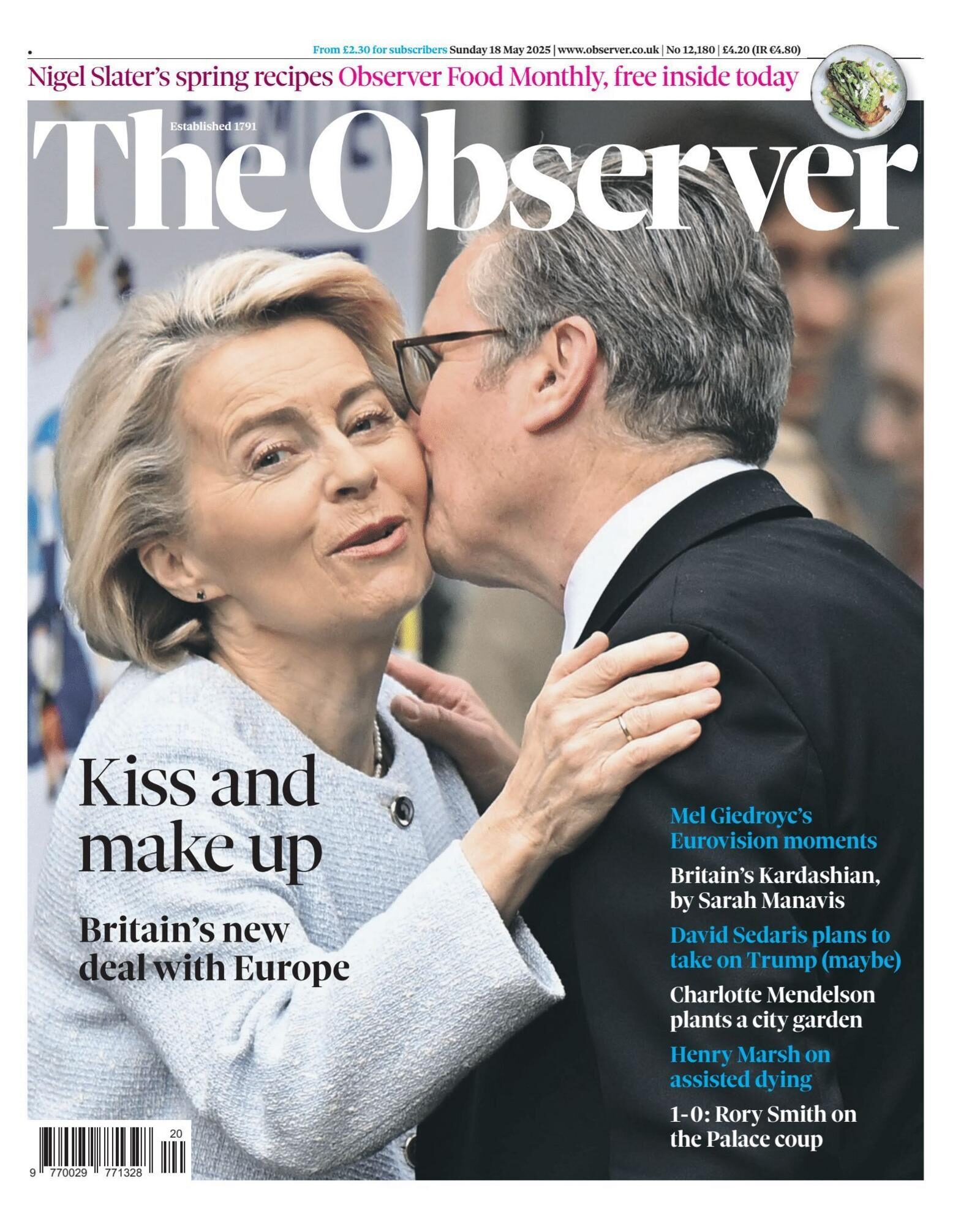 The Observer, «Rabibochage : le nouvel accord entre le Royaume-Uni et l’Europe», 18 mai 2025.