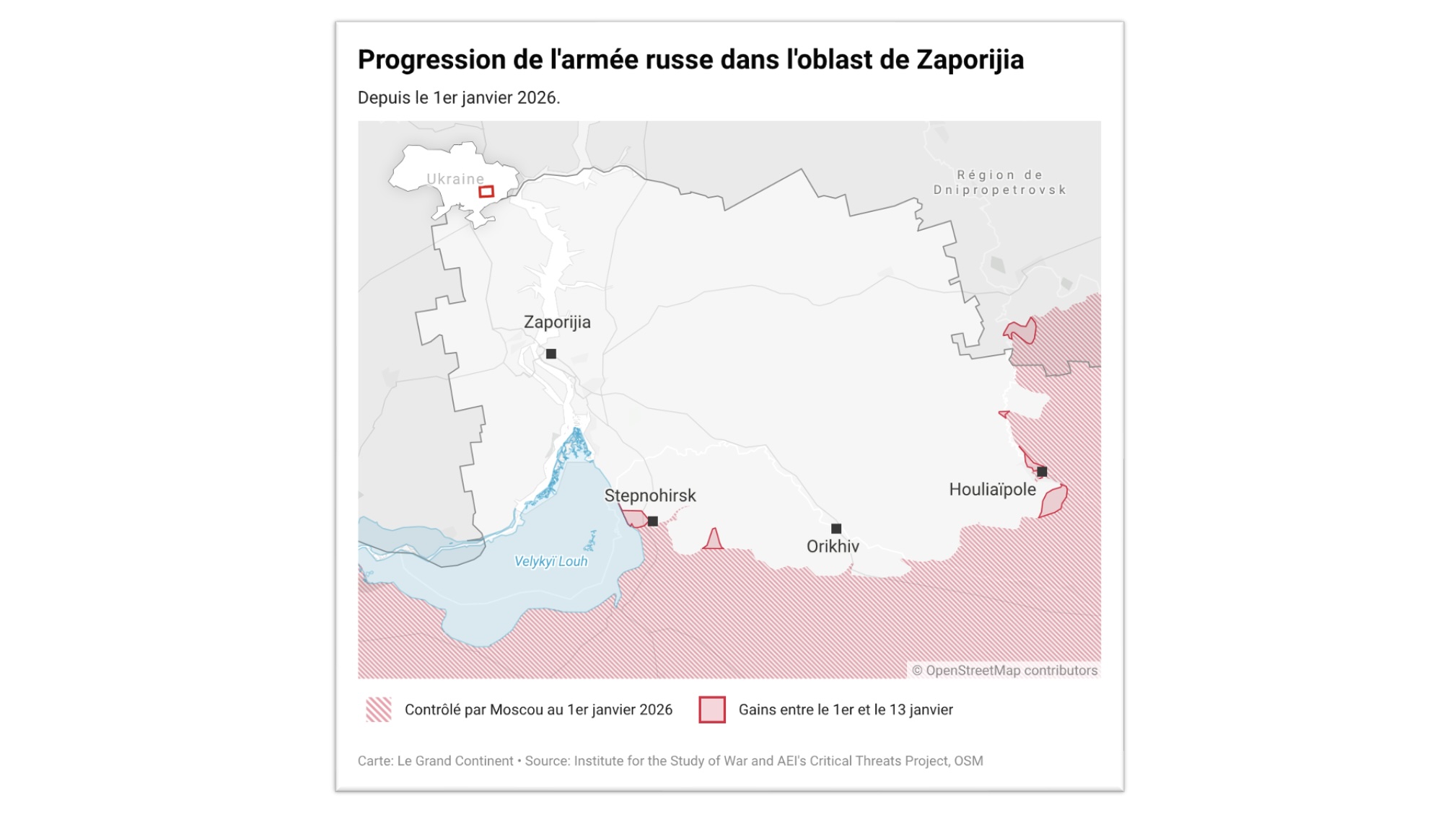 L’armée russe progresse vers la capitale de la région de Zaporijia