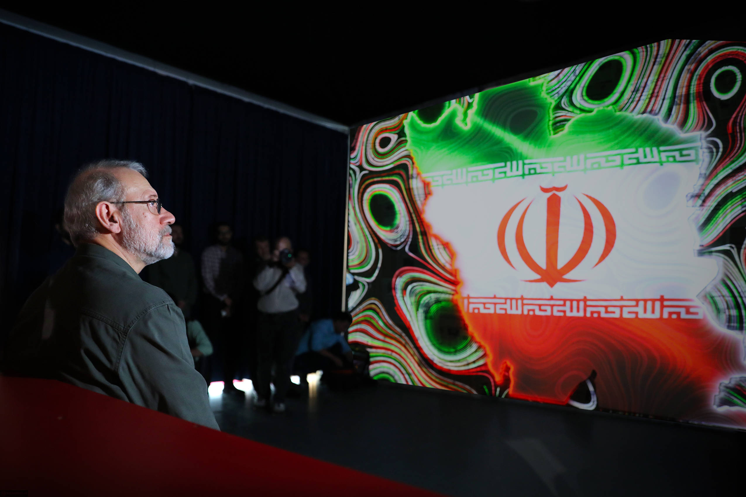 Larijani en représentation à Téhéran en septembre 2025. © Bureau du Guide suprême