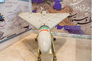 Shahed 136 iranien. ©Colin Demarest/Axios, Tasnim News Agency