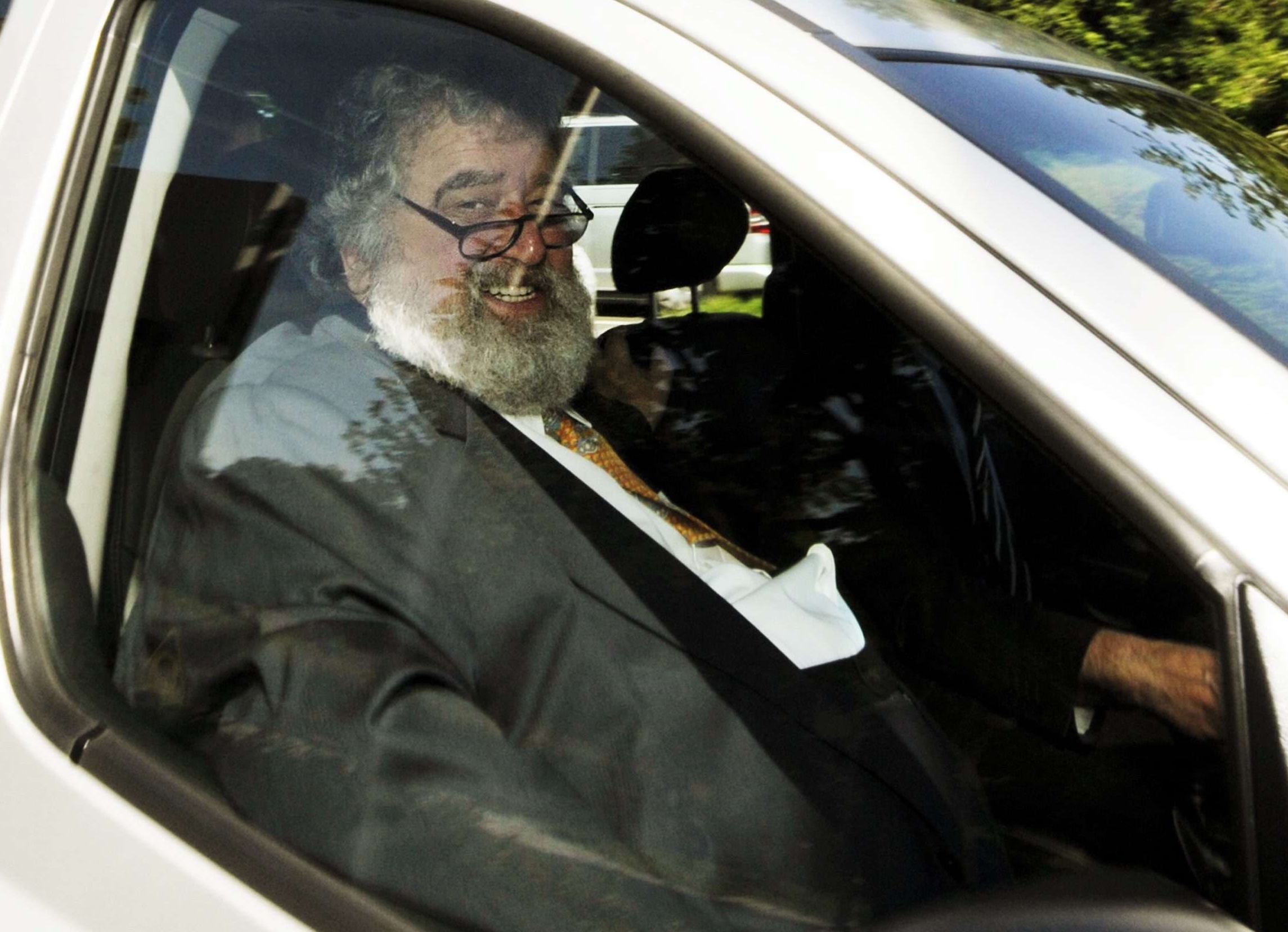 Chuck Blazer photographié à l'issue d'une audience de la commission d'éthique de la FIFA, à Zurich. © Steffen Schmidt