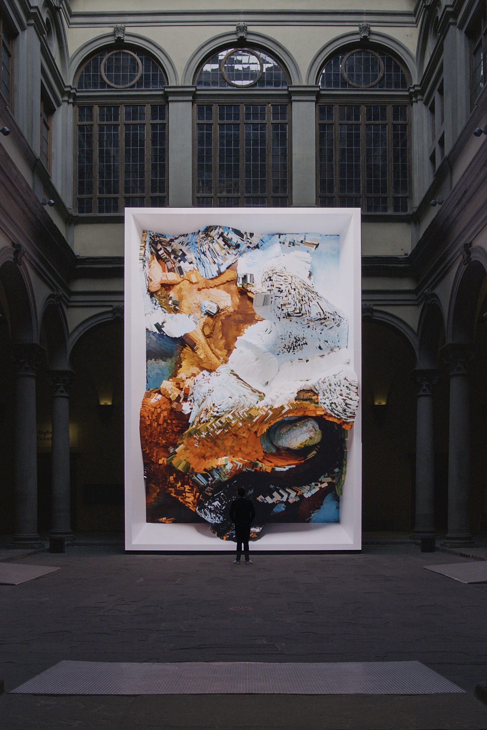 « L'IA Act est en passe de devenir un instrument de soft power mondial ». Photo : Renaissance Dreams — Palazzo Strozzi, Refik Anadol Studio