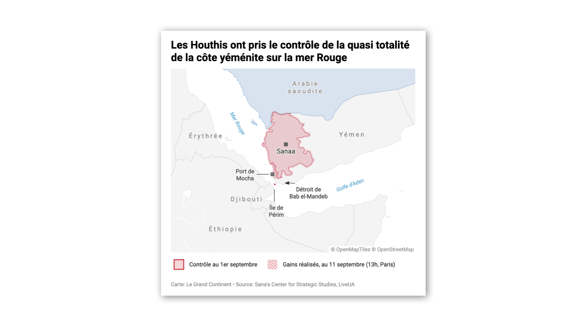 Les Houthis ont pris le contrôle du détroit de Bab el-Mandeb
