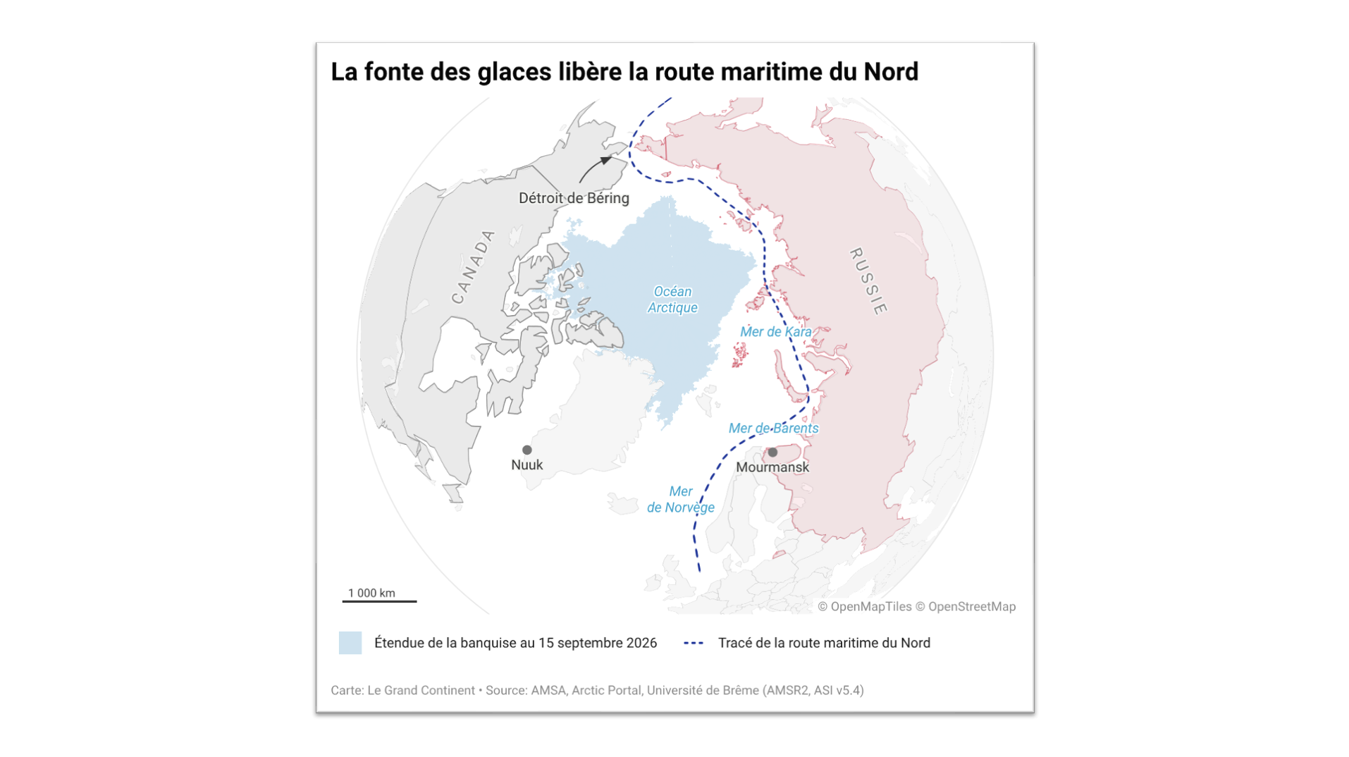 Il y a eu plus de transits sur la route maritime du Nord en neuf mois qu’au cours de l’année 2025