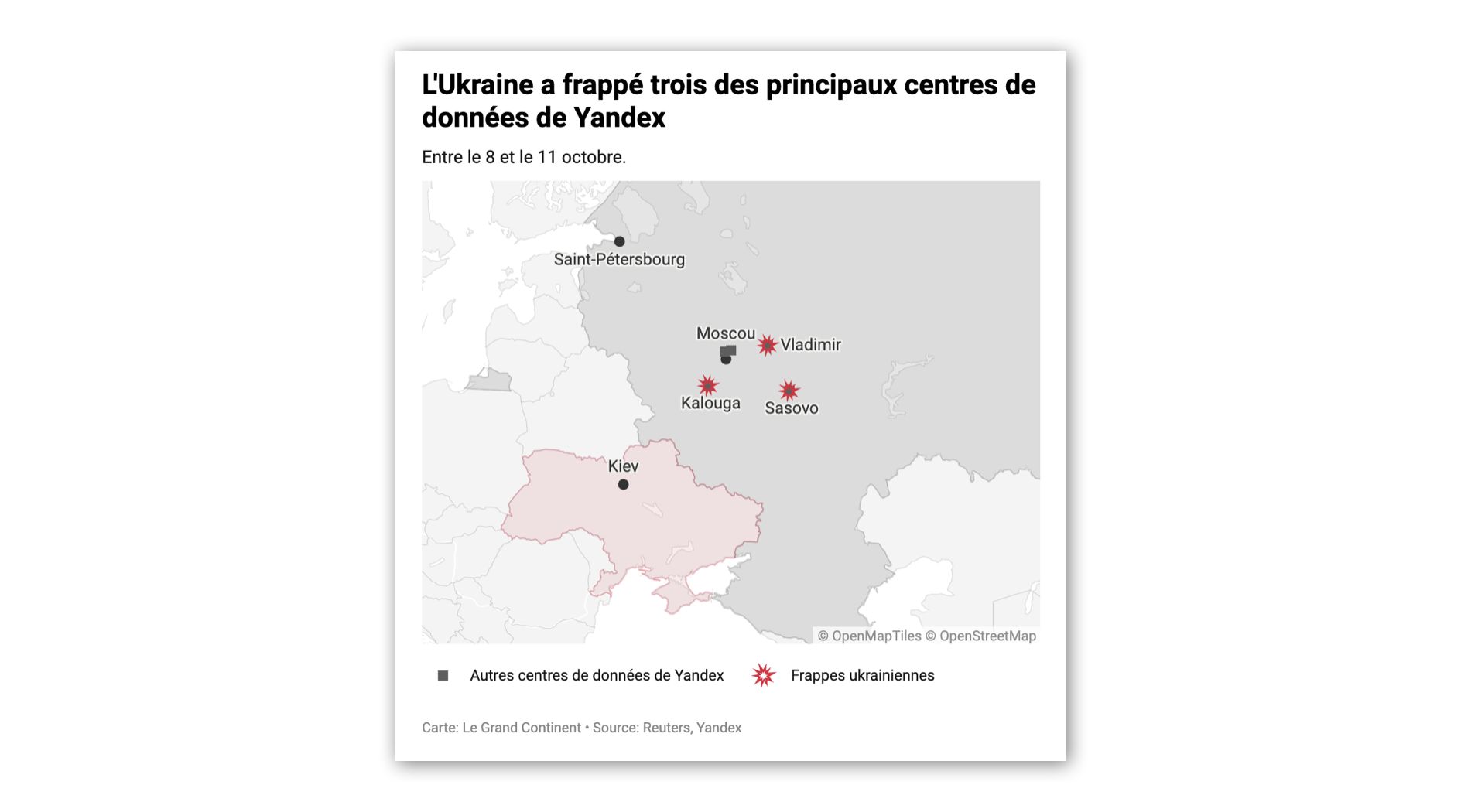Les frappes ukrainiennes sur des centres de données de Yandex ont-elles affaibli les fermes à trolls russes ?