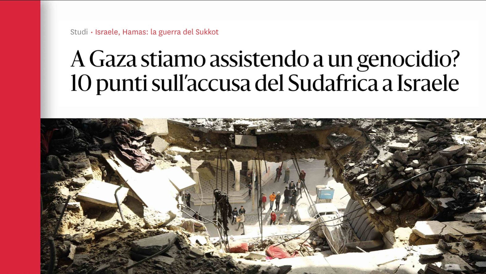 A Gaza Stiamo Assistendo A Un Genocidio? 10 Punti Sull’accusa Del ...