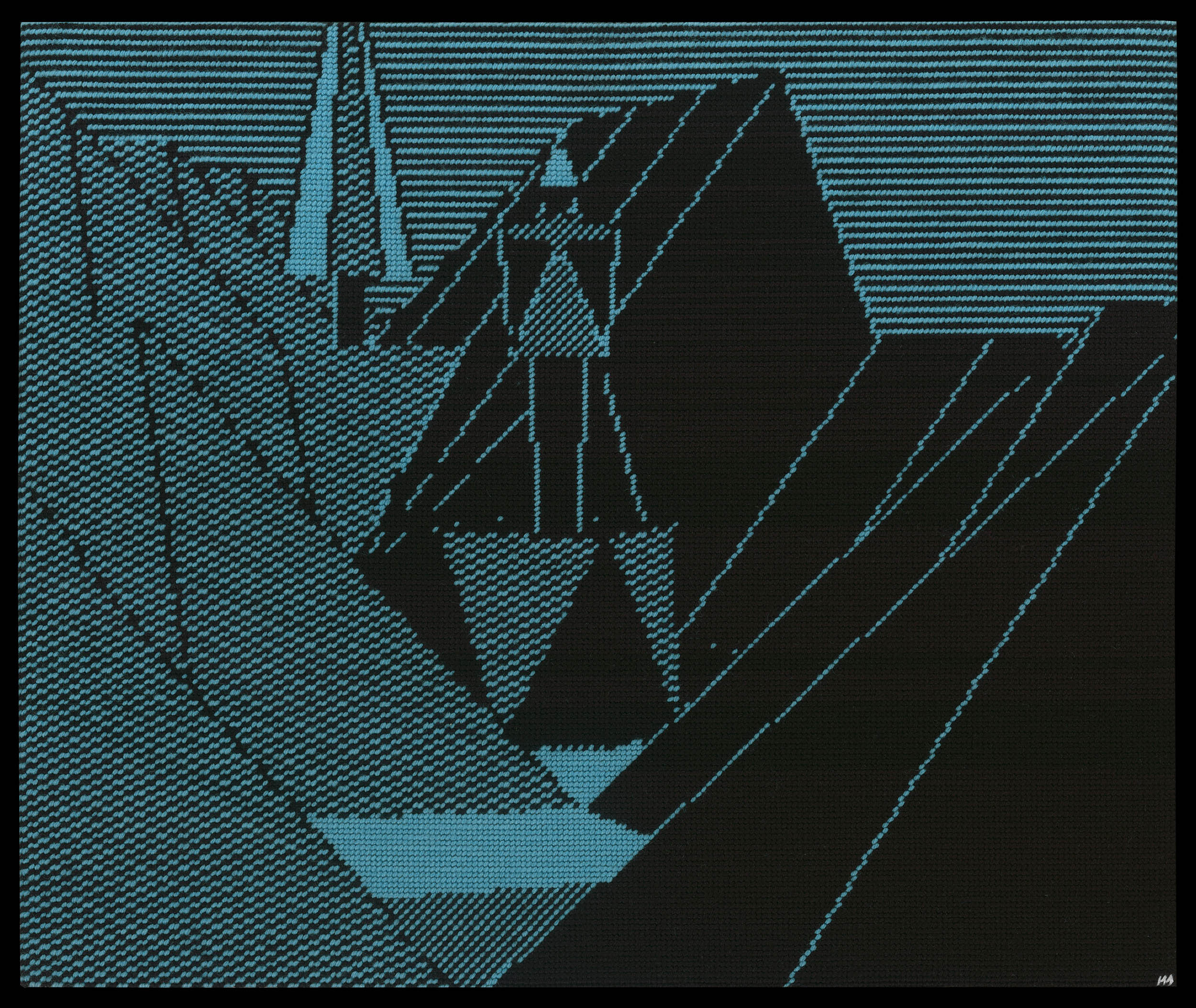 Marine Beaufils, «La Sentinelle», Level 0046, ricamo. © Marine Beaufils