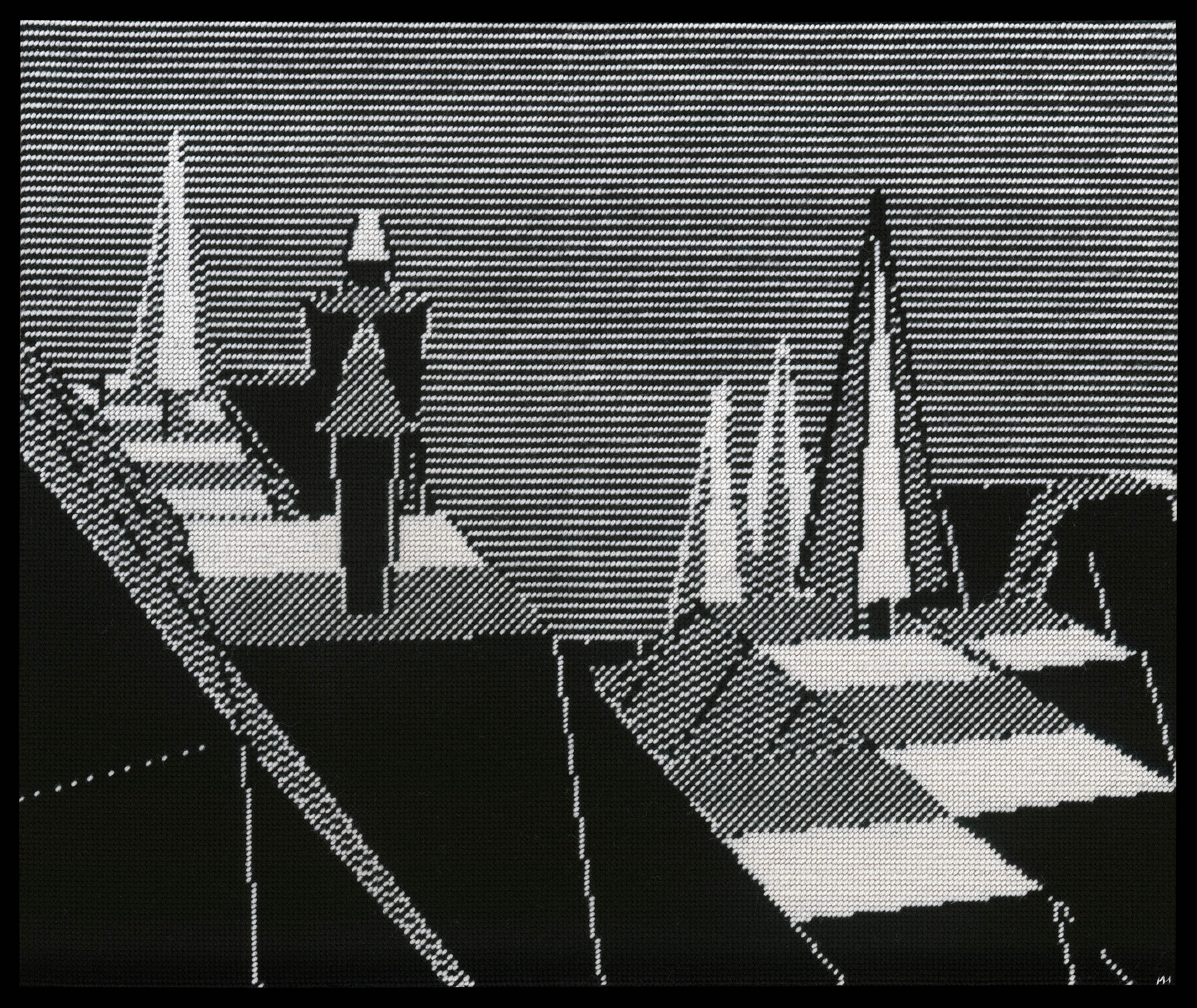 Marine Beaufils, «La Sentinelle», Level 0187, ricamo. © Marine Beaufils