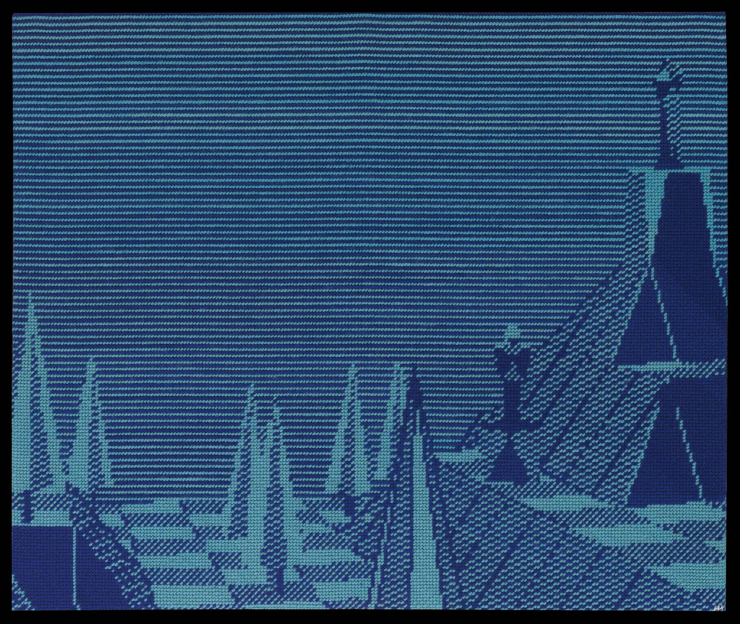 Marine Beaufils, «La Sentinelle», Level 3235, ricamo. © Marine Beaufils