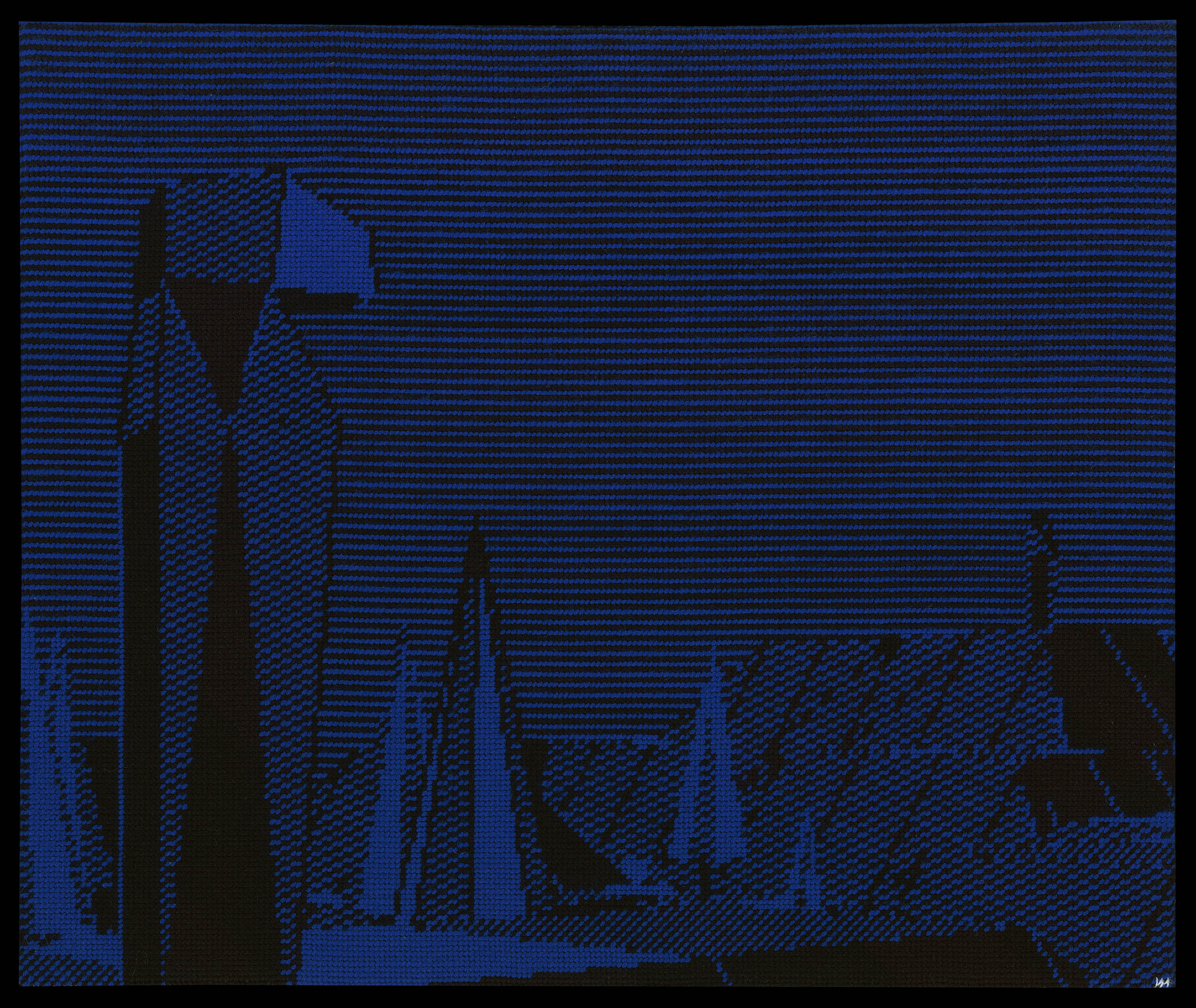 Marine Beaufils, «La Sentinelle», Level 9477, ricamo. © Marine Beaufils